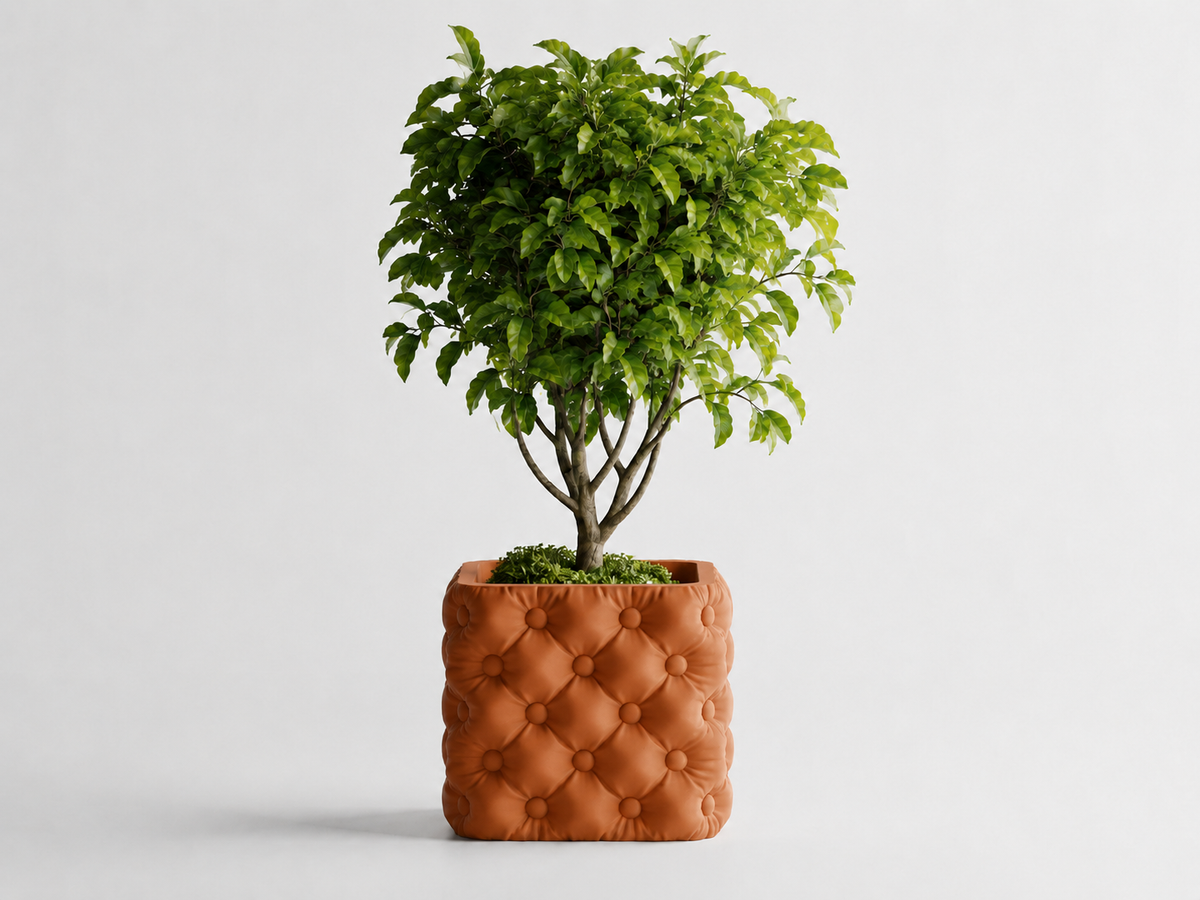 Hono tufted planter in Brown, LAYR, made in New Zealand